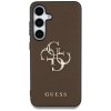 Etui Guess Grained Big 4G Logo Small     Classic Logo do Samsung Galaxy S25 brązowy